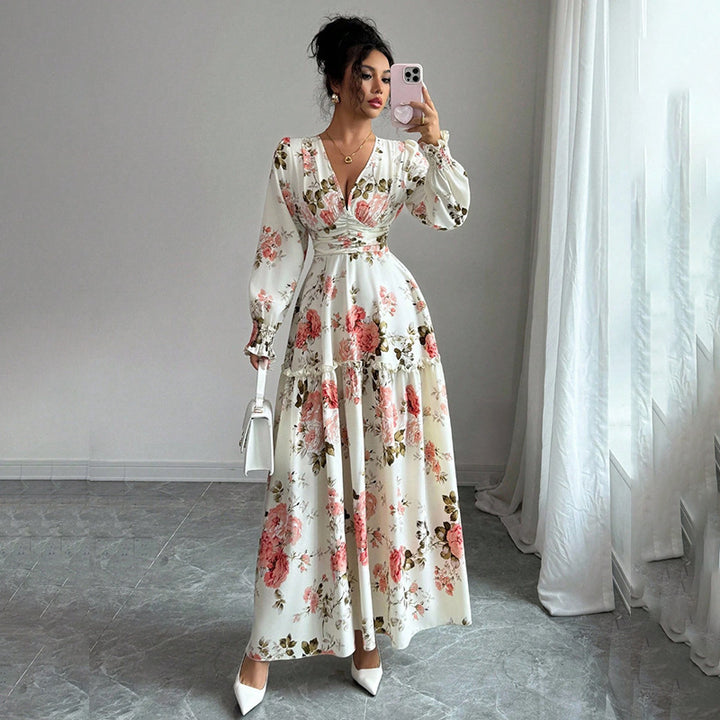 Damen Maxikleid mit floralen Details Echo Archiv