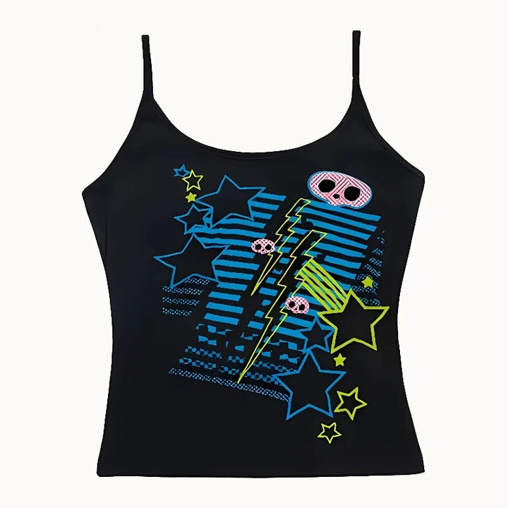 Damen T-Shirt mit lebhaftem Grafiken und einzigartigem Design Echo Archiv