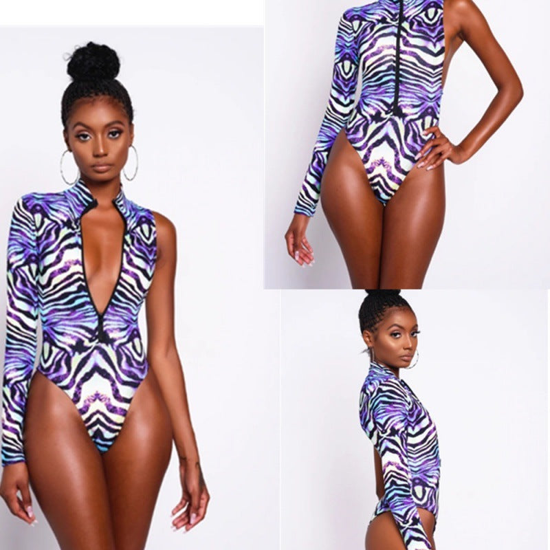 Damen Badeanzug mit asymmetrischem Design Echo Archiv