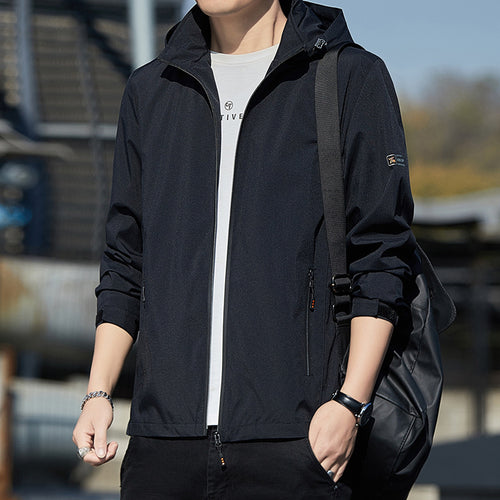 Herren Leichte Funktionsjacke mit verstellbarer Kapuze Echo Archiv