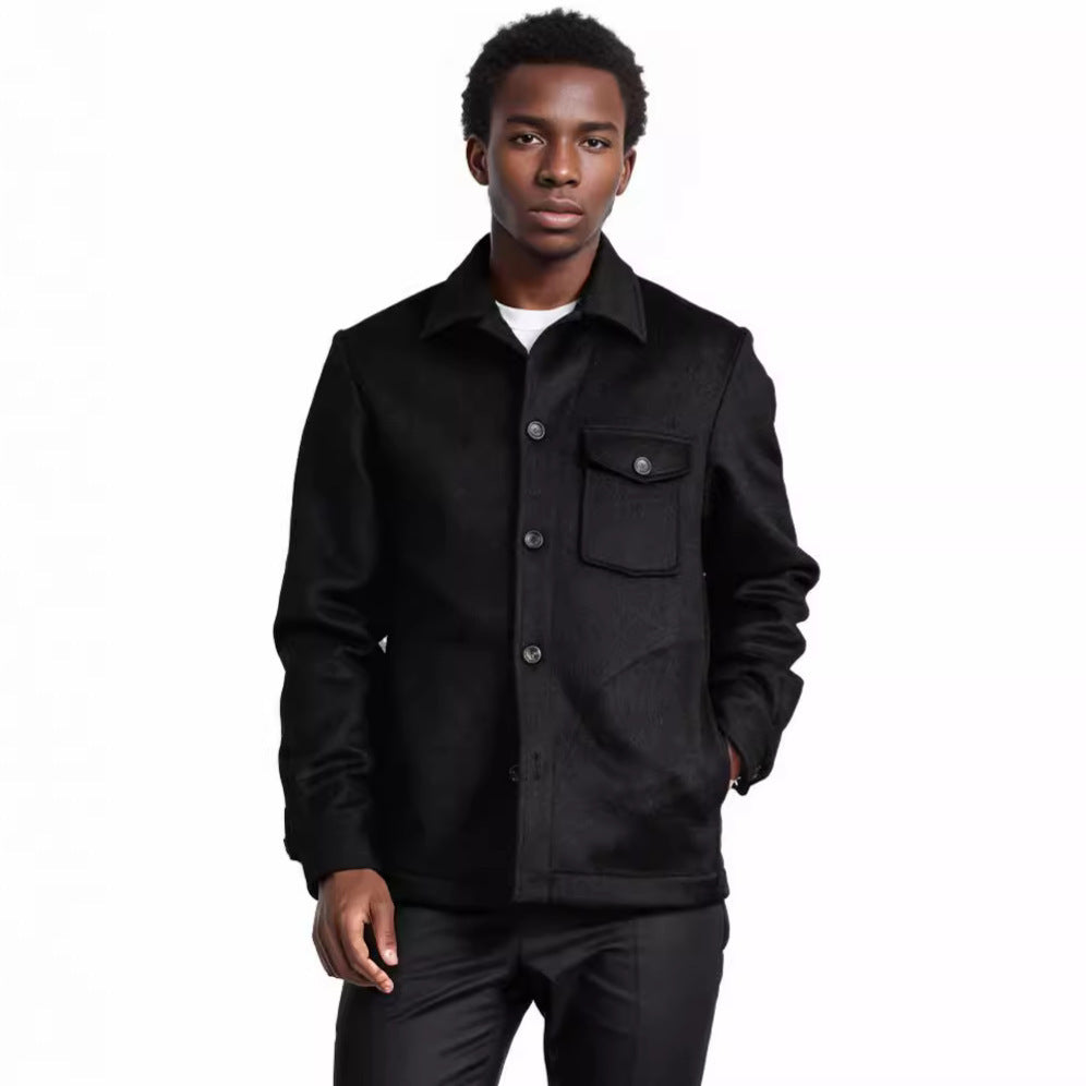 Herren Wolljacke mit praktischem Brusttaschen Echoarchiv