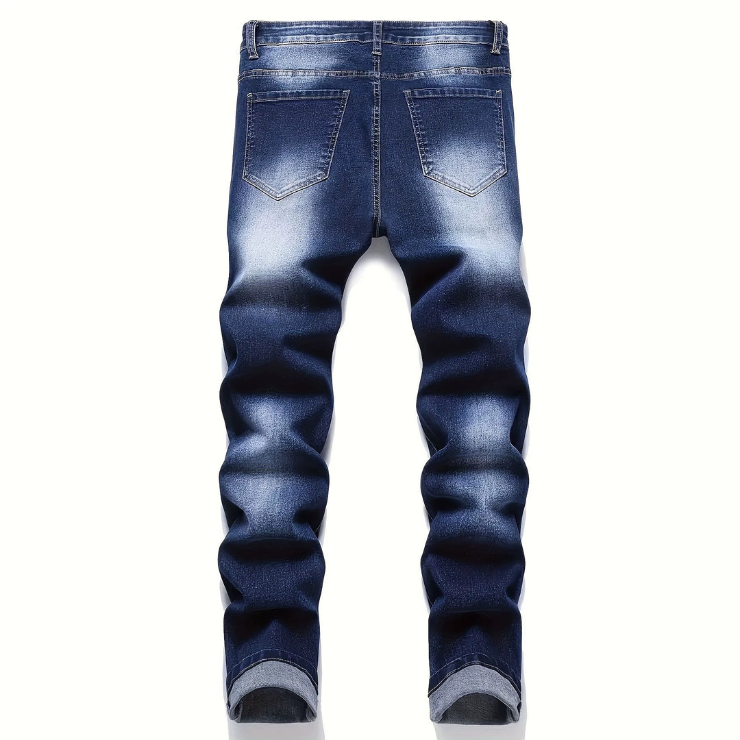 Herren Slim Fit Destroyed Jeans Echoarchiv