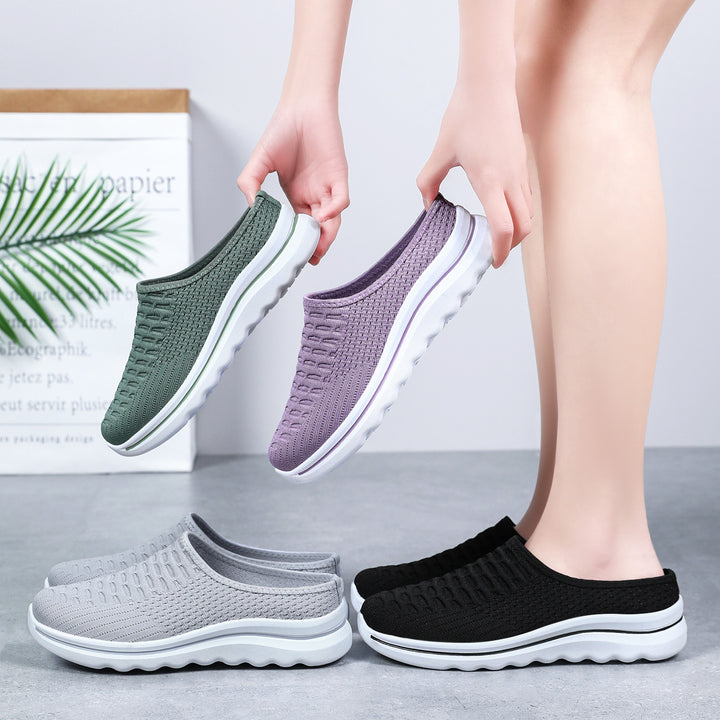 Damen nan nahtloser Komfort-Slipper mit gestricktem Obermaterial und dämpfender Profilsohle Echo Archiv