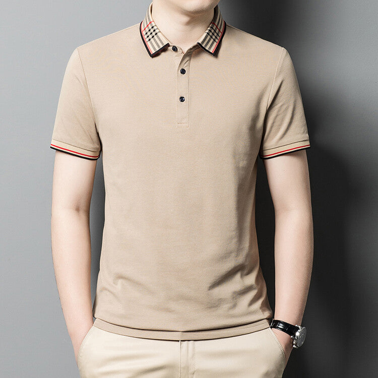 Herren Polo-Shirt mit elegantem Karokragen Echoarchiv