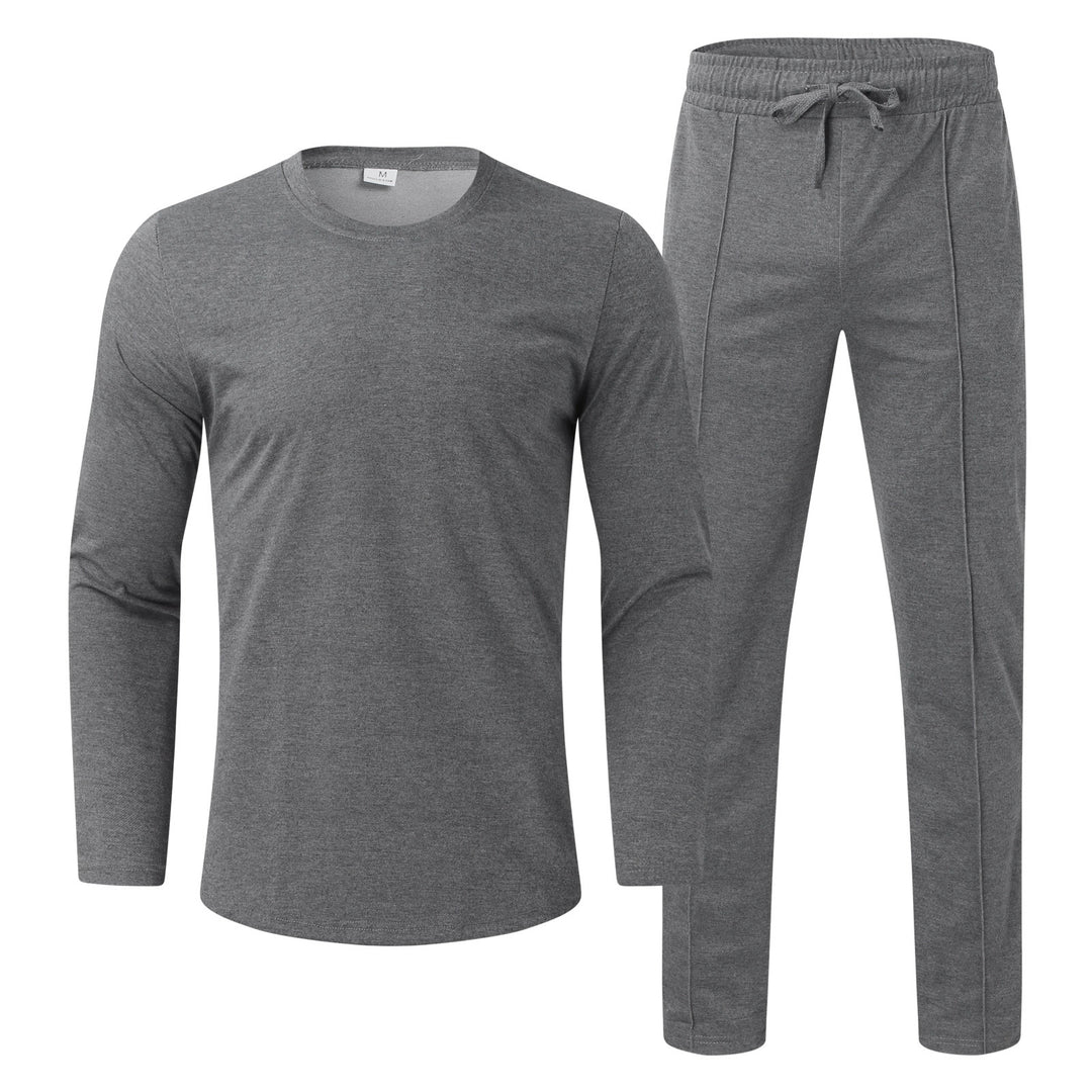 Herren Funktionales Langarmshirt und bequeme Jogginghose Set Echoarchiv