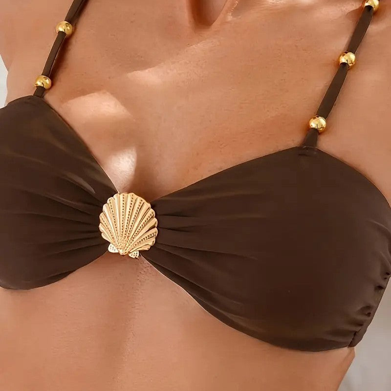 Damen Bikiniset mit dekorativem Muschel-Detail Echo Archiv