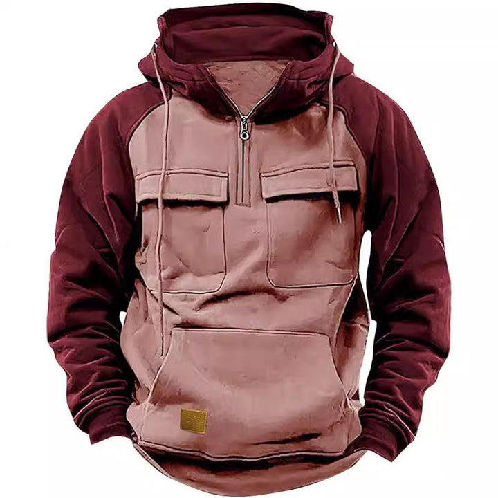 Herren Sportlicher Baumwoll-Hoodie mit Kapuze und praktischen Taschen Echoarchiv