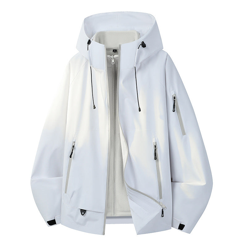 Herren Funktionsjacke mit verstellbarem Kapuzenverschluss Echo Archiv