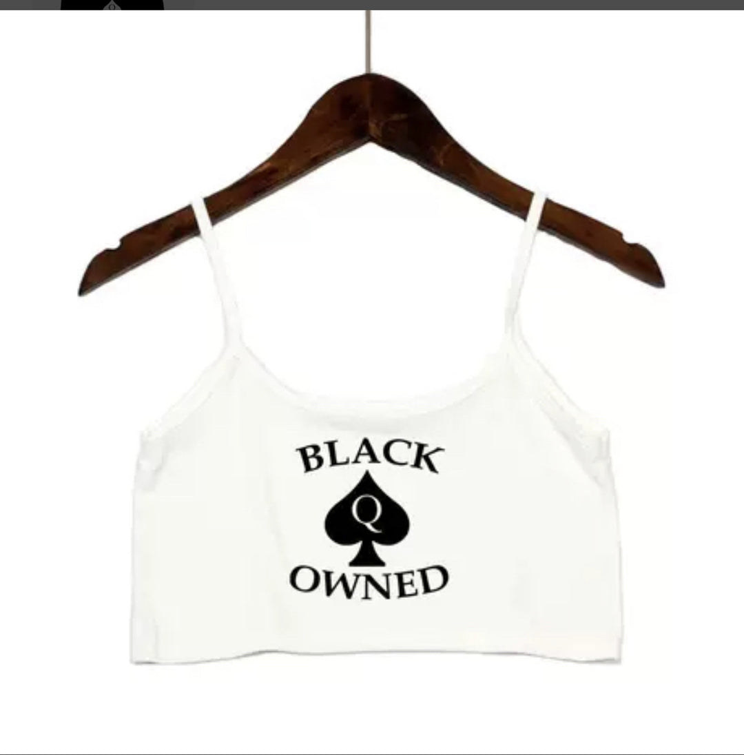 Damen Crop-Top mit modernen Schriftzügen und verstellbaren Trägern Echo Archiv
