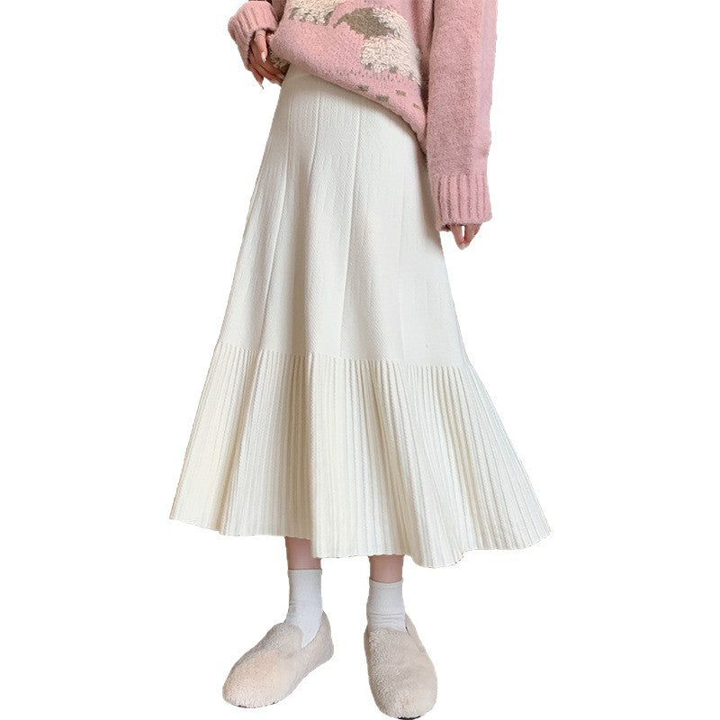 Damen Eleganter plissierter Maxirock Echo Archiv
