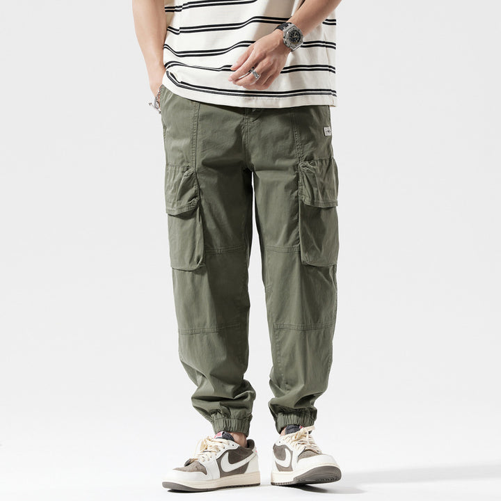 Herren lässige Cargo-Style Jogginghose mit Gummibund Echoarchiv