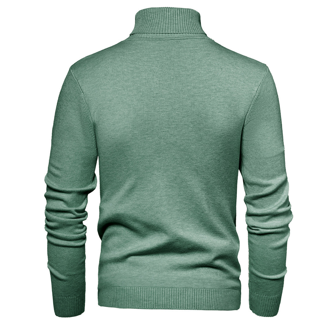 Herren Zeitloser Rollkragenpullover aus weicher Wolle Echoarchiv