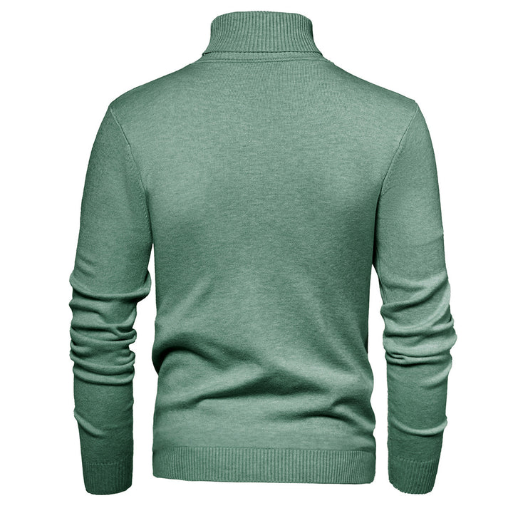 Herren Zeitloser Rollkragenpullover aus weicher Wolle Echoarchiv