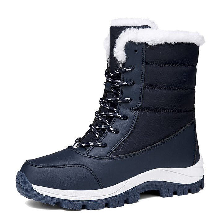 Damen Thermo‑Schnürstiefel mit Kunstfellfutter, isolierender Innensohle und rutschfester Profilsohle Echo Archiv