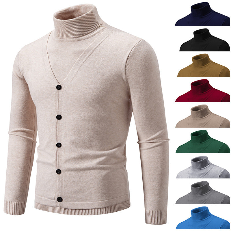 Herren eleganter und kuscheliger Rollkragenpullover Echoarchiv