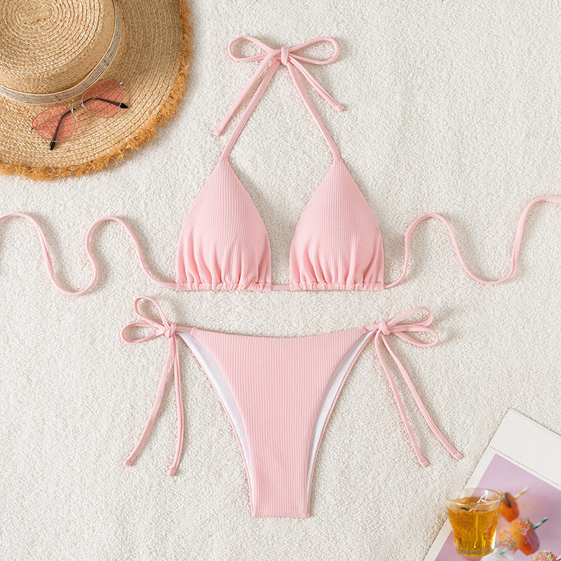 Damen Triangel-Bikini mit verstellbaren Riemen und raffinierten Details Echo Archiv