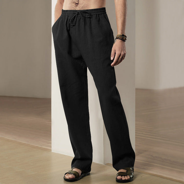 Herren entspannte Freizeithose mit elastischem Bund und praktischen Taschen Echoarchiv