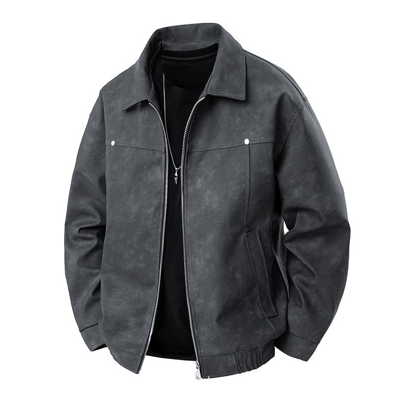 Herren Modische Wildlederjacke Echo Archiv