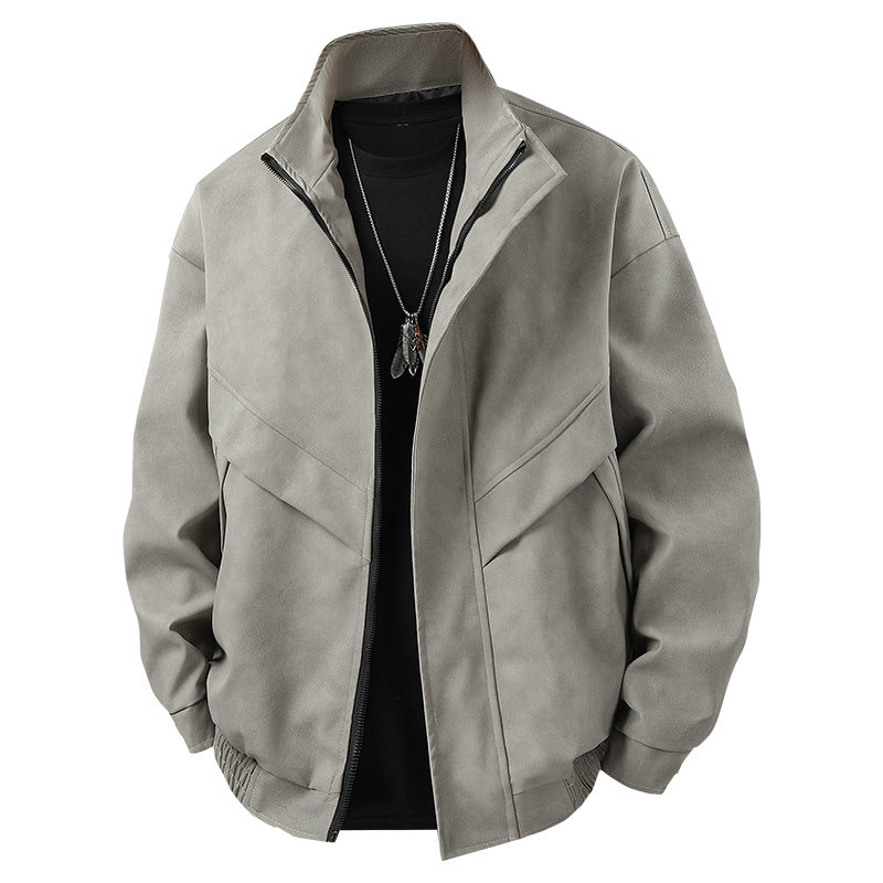Herren moderne Freizeitjacke mit asymmetrischem Schnitt und funktionalen Taschen Echoarchiv