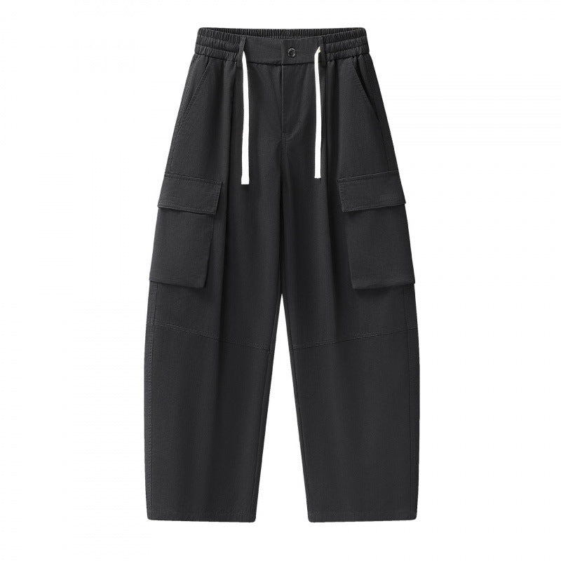 Unisex Baggy‑Cargo‑Hose mit elastischem Bund, Tunnelzug und großen Pattentaschen Echo Archiv