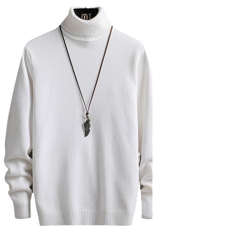 Herren stylischer Rollkragenpullover aus weichem Strickmaterial mit modernen Akzenten Echoarchiv