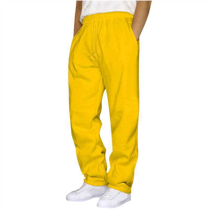 Damen ungekürzte Relax-Freizeithose mit hohem Komfortbund, innenliegendem Kordelzug und seitlichen Eingrifftaschen – Avélisse