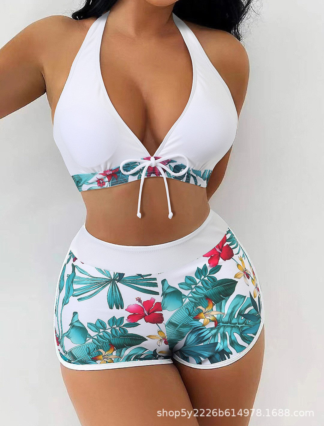 Damen Bikini-Set mit verspieltem Pflanzenmuster Echo Archiv