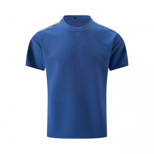 Herren atmungsaktives Kurzarm-T-Shirt mit strukturiertem Design und modernen Akzenten Echoarchiv