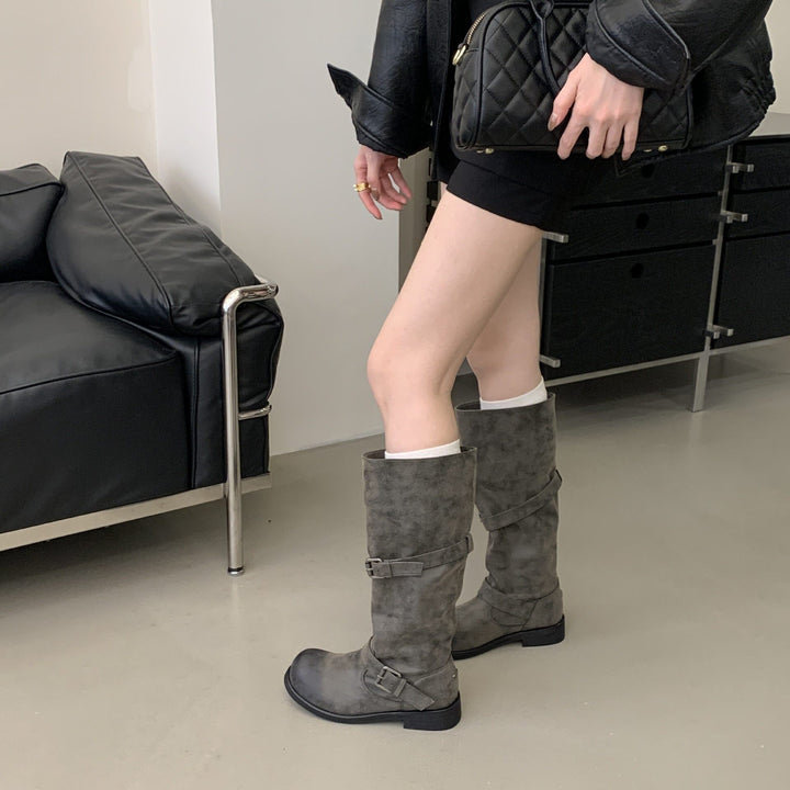 Damen Überknie-Stiefel Echo Archiv