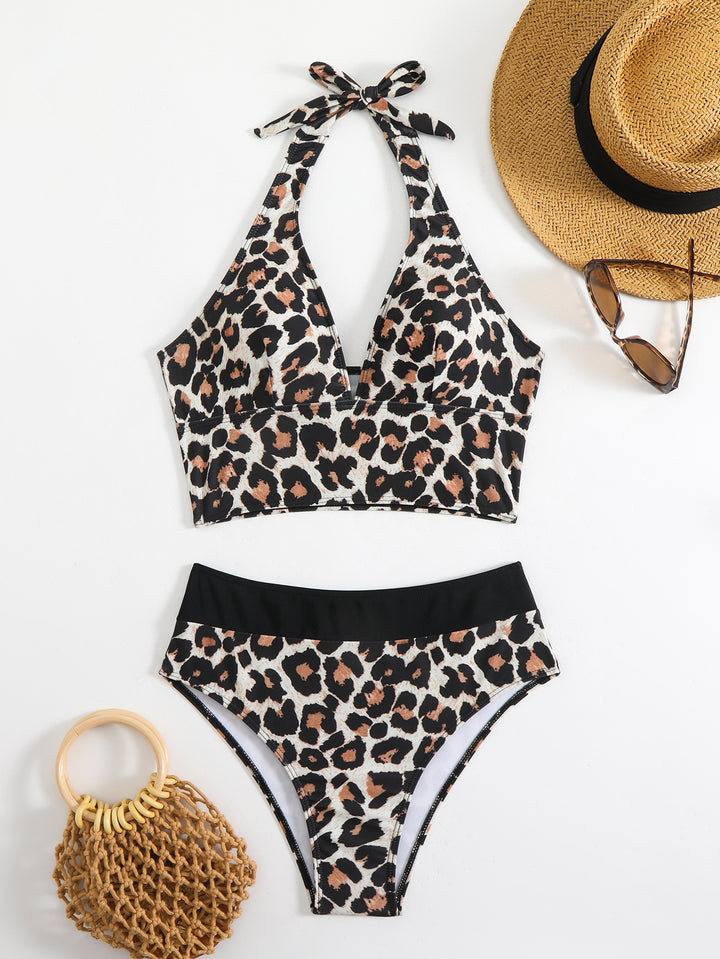 Damen Bikini-Set mit elegantem Leo-Muster und komfortablem Schnitt Echo Archiv