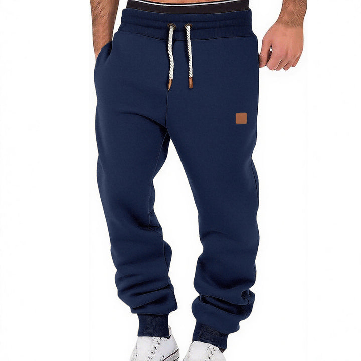Herren Relax-Fit Fleece-Jogginghose mit Bündchen und Kordelzug Echoarchiv