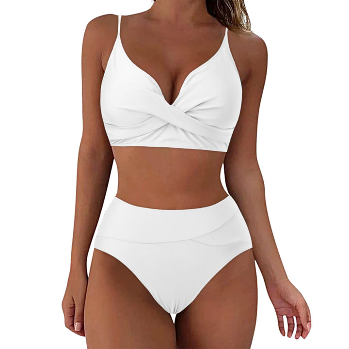 Damen Hochtailliertes Bikini-Set mit raffiniertem Twist-Oberteil Echo Archiv