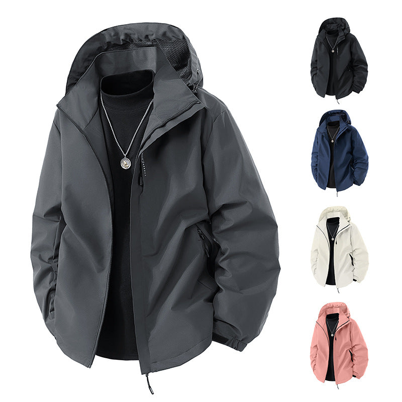 Herren nan leichte wetterfeste Softshelljacke mit verstellbarer Kapuze, winddichter Außenlage und atmungsaktivem Meshfutter Echo Archiv