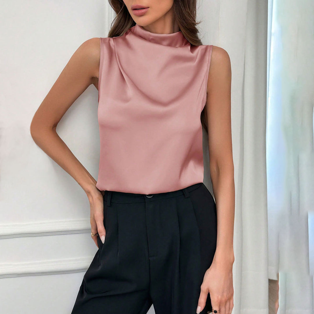 Damen Elegantes Oberteil mit hochgeschlossenem Kragen Echo Archiv