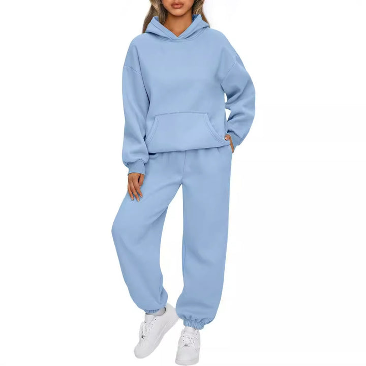 Damen nan Oversized Hoodie- und Jogginghose-Set aus weicher Baumwollmischung Echo Archiv