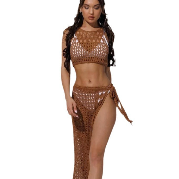Damen Häkel-Bikini-Set mit hochgeschnittenem Rock Echo Archiv