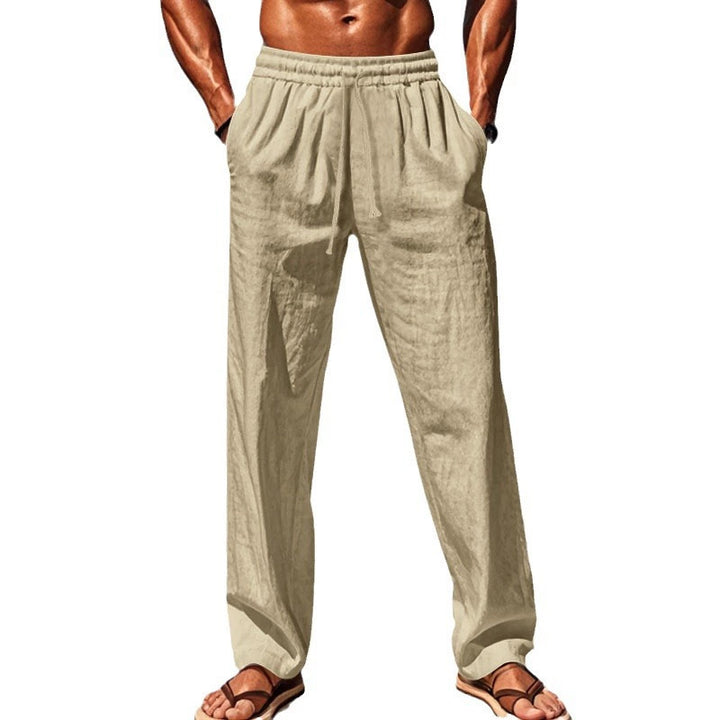 Herren luftige Strandhose mit elastischem Bund und seitlichen Taschen Echoarchiv