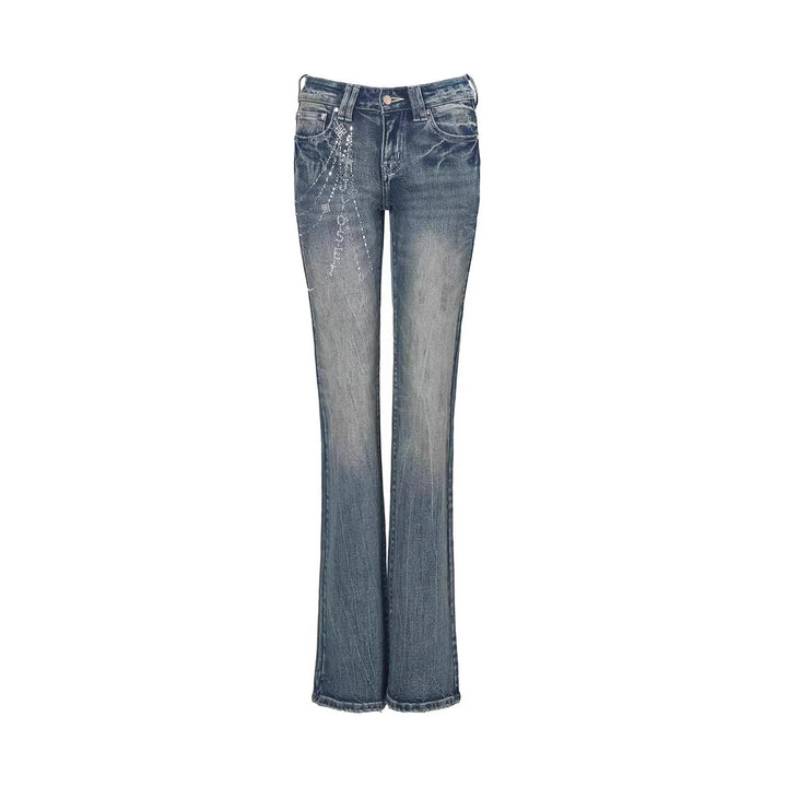 Damen Flared Jeans mit funkelnden Applikationen Echo Archiv