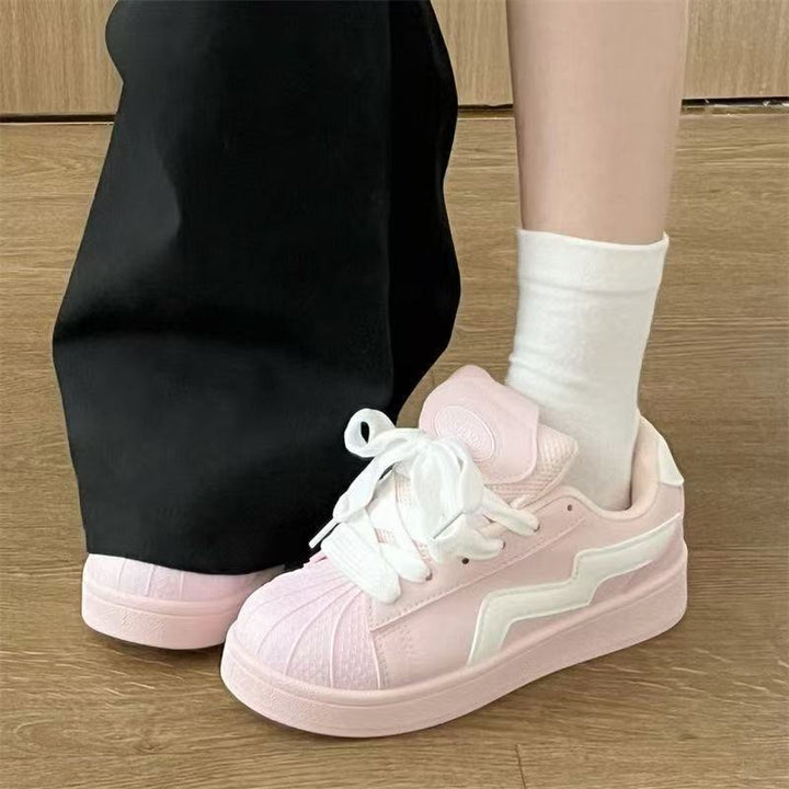Damen Sportliche Sneaker mit dekorativen Rüschen und farbenfrohem Design Echo Archiv