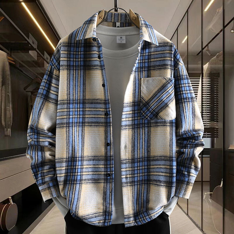 Herren Karierter Shirtjacke Echoarchiv