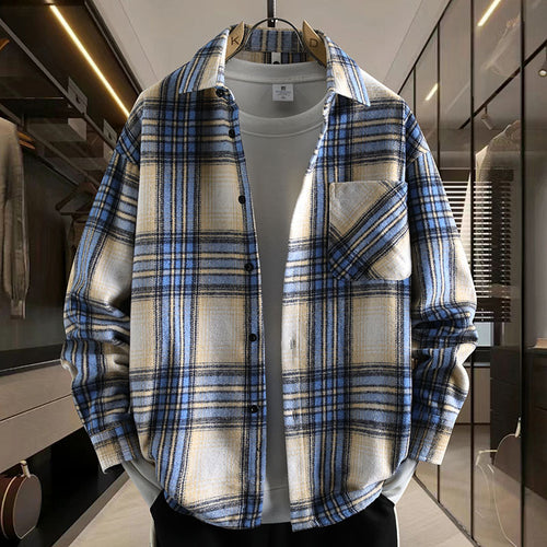 Herren Karierter Shirtjacke Echoarchiv
