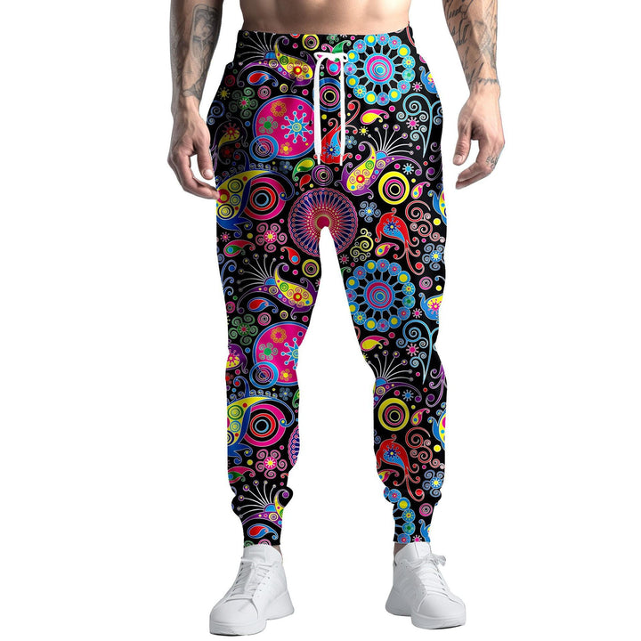 Herren Sportliche Jogginghose mit kreativem Mustermix Echoarchiv