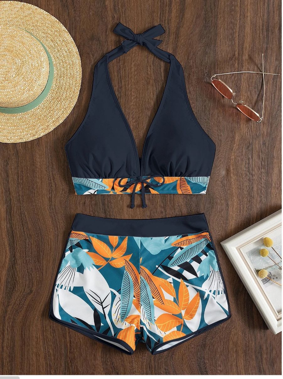 Damen Sportliches Bikini-Set mit verdecktem Bauch Echo Archiv