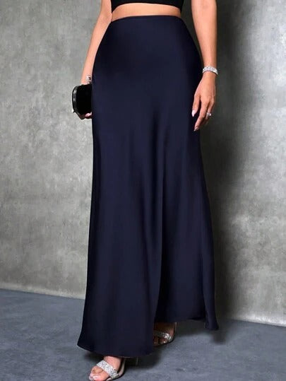 Damen Maxirock mit fließendem Schnitt und elegantem Fall Echo Archiv