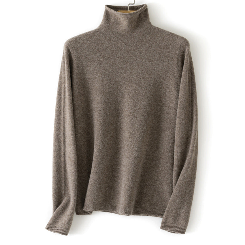 Damen Feinstrick Rollkragenpullover aus Kaschmirmischung leicht oversized Echoarchiv