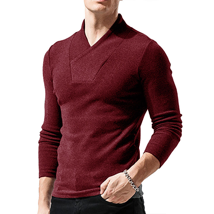 Herren Pullover mit modischem Stehkragen Echoarchiv