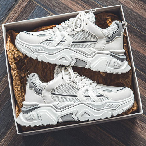 Damen Sportliche Chunky Sneakers mit atmungsaktiver Mesh-Oberfläche und stabiler Sohle Echo Archiv