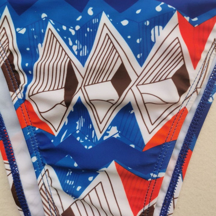 Damen Bikini-Set mit kurzem Oberteil und hohem Beinausschnitt Echo Archiv