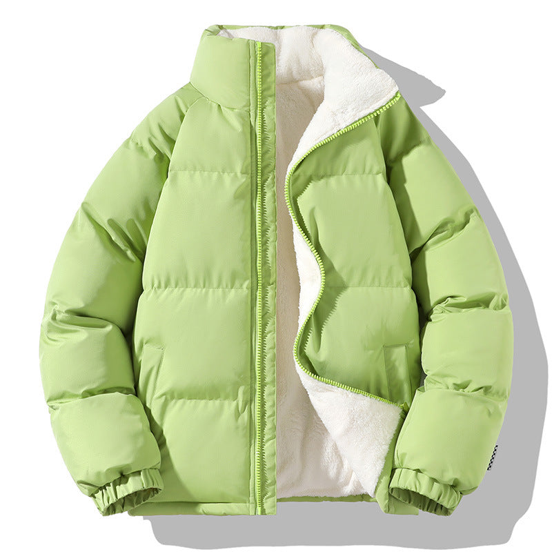 Damen Kurzpolar-Steppjacke mit Teddyfutter, Boxy‑Cut & verdecktem Reißverschluss Echoarchiv