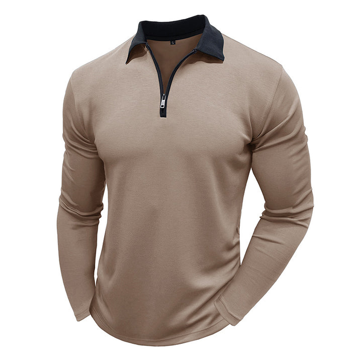 Herren sportliches Langarmshirt mit Reißverschluss Echoarchiv